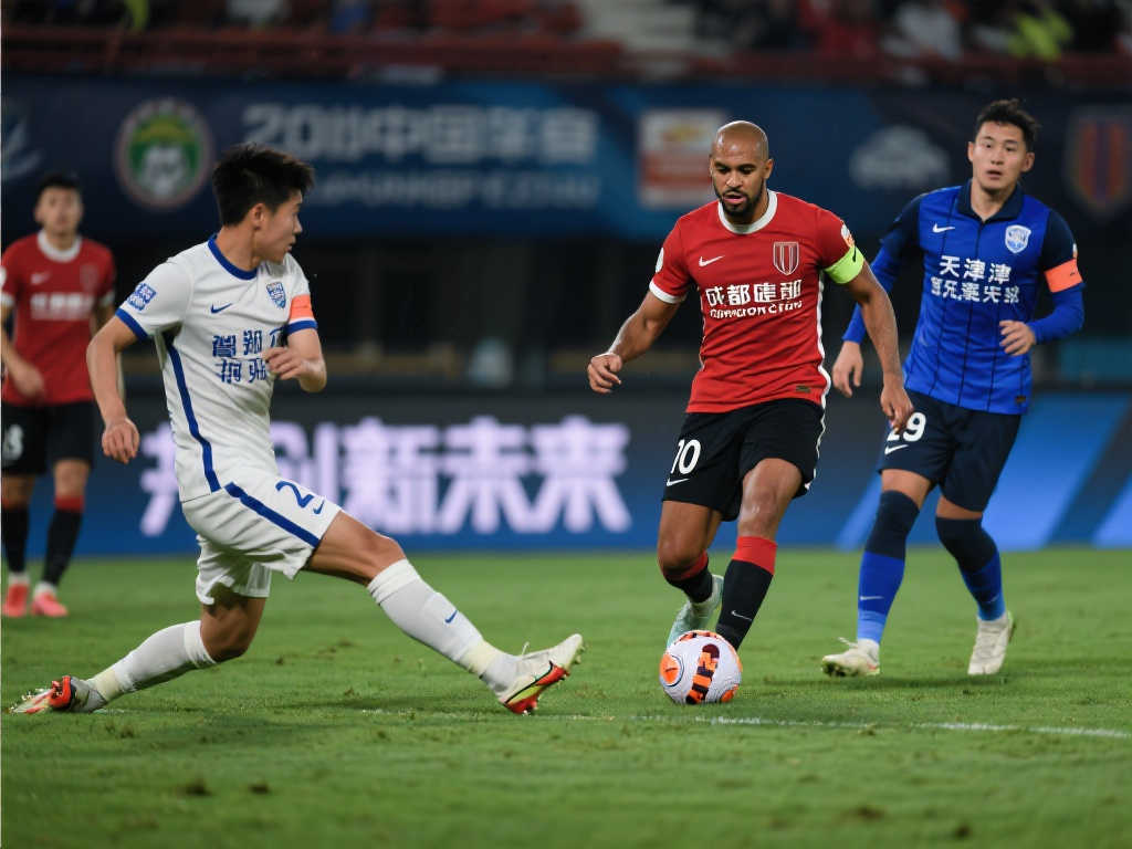 【中超】周定洋染红离场,阿代米绝杀,蓉城1-2惜败津门虎